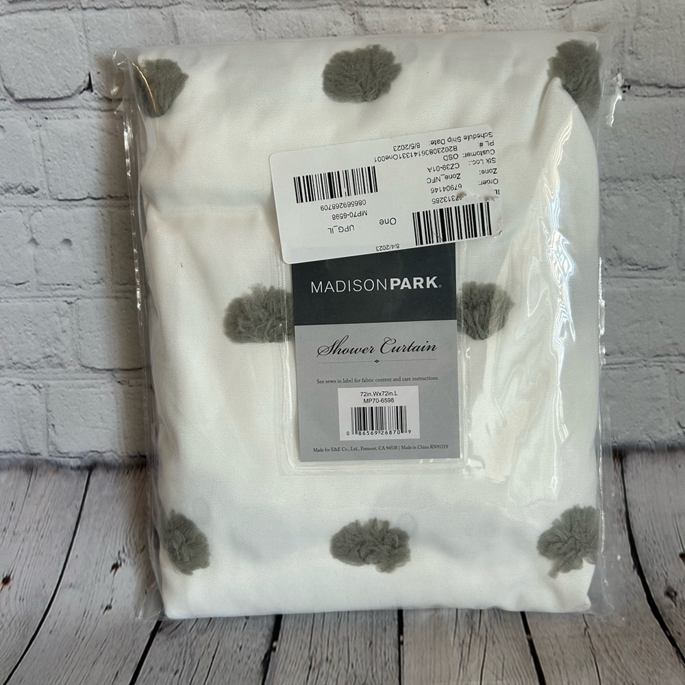 NWT Madison Park shower curtain